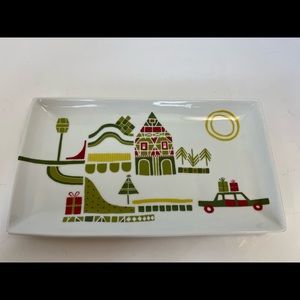 Crate & Barrel Christmas Holiday Serving Platter